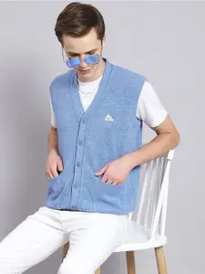 Monte Carlo V-Neck Sleeveless Woollen Cardigan Sweater