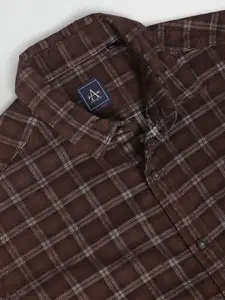 Arrow Sport Slim Fit Tartan Checked Pure Cotton Casual Shirt