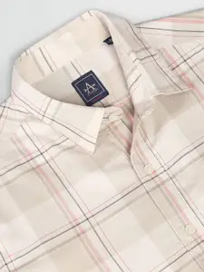 Arrow Sport Slim Fit Plaid Checked Twill Weave Pure Cotton Casual Shirt