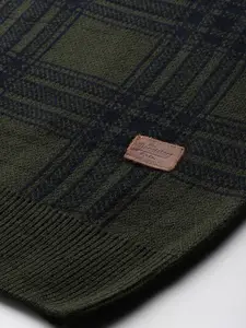Roadster Men Checked Pullover