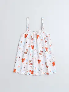 BAESD Girls Conversational Printed Pure Cotton Night Suit