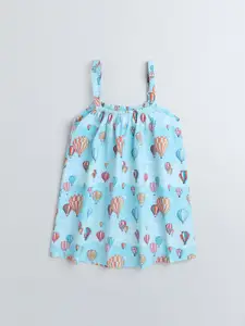 BAESD Girls Conversational Printed Pure Cotton Night Suit