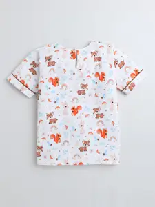 BAESD Conversational Printed Pure Cotton Night Suit