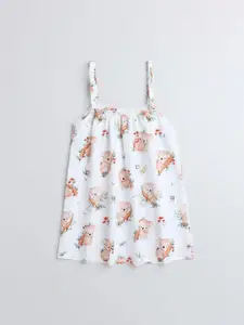 BAESD Girls Conversational Printed Pure Cotton Night Suit