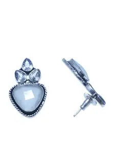 Binnis Wardrobe Silver-Plated Artificial Beads Contemporary Studs Earrings