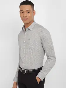 Allen Solly Slim Fit Printed Pure Cotton Formal Shirt