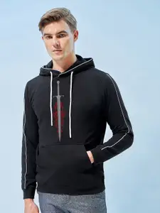 Bewakoof House Of The Dragon Printed Hooded Cotton Pullover Sweatshirt