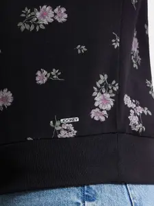 Jockey Super Combed Cotton French Terry Fabric Printed Sweatshirt with Ribbed Cuffs-AW68