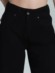 High Star Women Straight Fit High-Rise Clean Look Stretchable Jeans