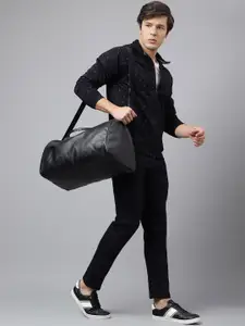 FCK GOLD Relax Geometric Printed Mock Collar Sports Tracksuit