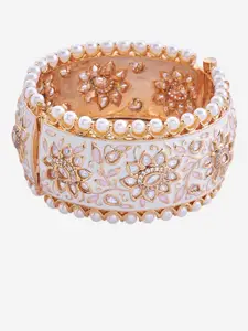 Kushal's Fashion Jewellery Kundan Studded Bangle