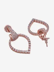 Kushal's Fashion Jewellery Gold-Plated Stone-Embellished Bridal Adjustable Zircon Ring