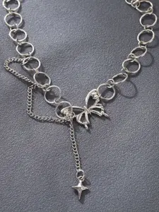 FIMBUL Silver-Plated Choker Necklace