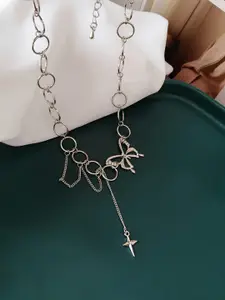 FIMBUL Silver-Plated Choker Necklace