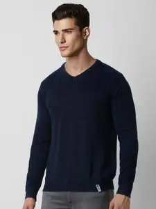 Peter England Casuals V-Neck Pure Cotton Pullover