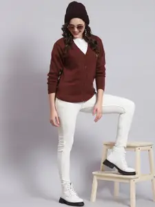 Monte Carlo V-Neck Woolen Cardigan Sweater