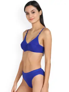 PIBU Pack of 3 Cotton Bra With Briefs