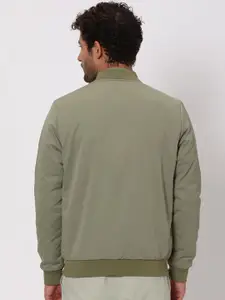 Mufti Stand Collar Slim Fit Bomber Jacket
