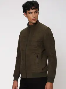 Mufti Mock Collar Long Sleeves Bomber Jacket