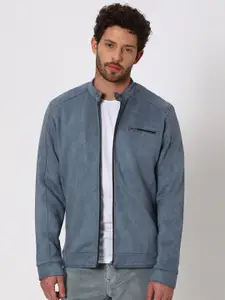 Mufti Mandarin Collar Open Front Jacket