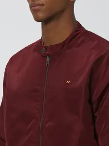 Mufti Mandarin Collar Reversible Bomber Jacket