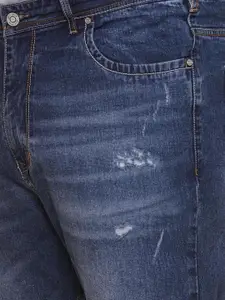 John Pride Men Plus Size Mildly Distressed Heavy Fade Stretchable Jeans