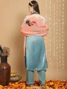 Stylee LIFESTYLE Printed Velvet Unstitched Dress Material