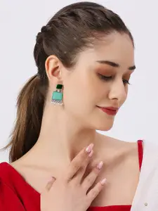 OOMPH Set Of 2 Square Drop Earrings