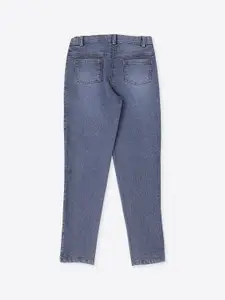 CUTECUMBER Girls Mid Rise Cotton Jeans