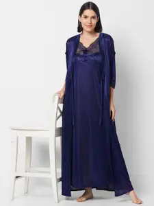 NOIRA Sleeveless Nightdress & Robe