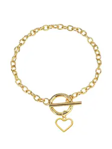 OOMPH Heart Charm Link Bracelet