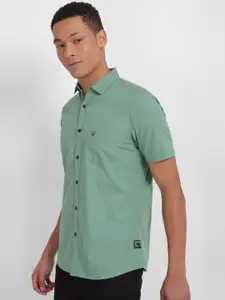 Allen Solly Short Sleeves Pure Cotton Casual Shirt