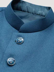 SHOWOFF Mandarin Collar Slim-Fit Nehru Jacket