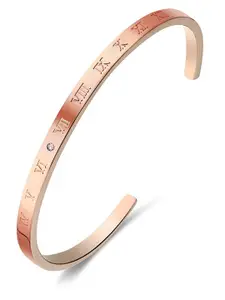 Peora Women Rose Gold-Plated Kada Bracelet