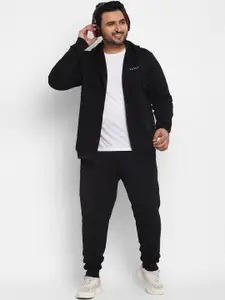 Sztori Plus Size Active Wear Hooded Sweatshirt With Track Pants