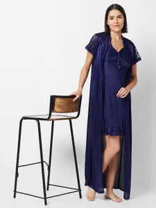 FashionRack Satin Nightdress With Robe