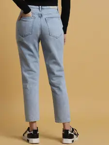 FOREVER 21 Women Straight Fit Clean Look Jeans