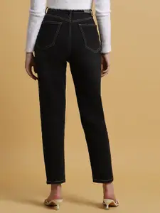 FOREVER 21 Women Slim Fit High-Rise Clean Look Cotton Stretchable Jeans