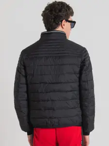 Antony Morato Mock Collar Woven Quilted Jacket