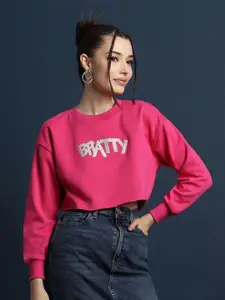 FOREVER 21 Typography Printed Long Sleeves Pullover