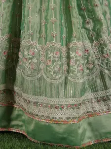 Ethnovog Embroidered Ready to Wear Lehenga & Blouse With Dupatta