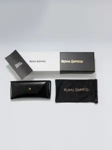 Royal Enfield Men Aviator Sunglasses with Polarised and UV Protected Lens RE-20015-C05