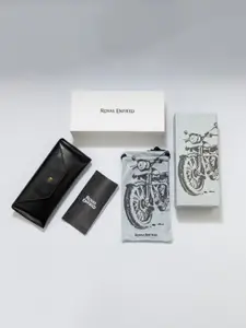 Royal Enfield Men Round Sunglasses With Polarised And UV Protected Lens RE-20005-C02