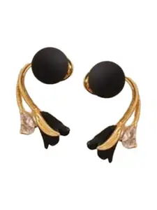 VAGHBHATT Floral Gold-Plated Studs Earrings