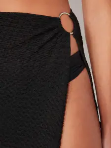 Trendyol Siyah Self Design A-Line Maxi Skirt