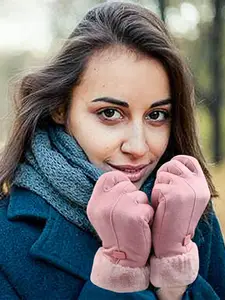 Alexvyan Thermal Warm Soft Fur Winter Gloves