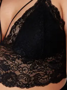 Trendyol Self Design Full Coverage Lightly Padded Everyday Bra