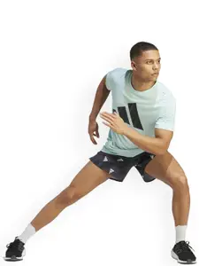 ADIDAS Men Graphic Printed Mid-Rise Sports Shorts