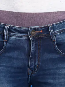 V-Mart Men Knitted Mid-Rise Clean Look Heavy Fade Slim Fit Cotton Jeans