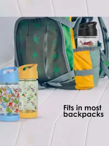 Solara Kids Pattern Water Bottle, Dino- 400 ML